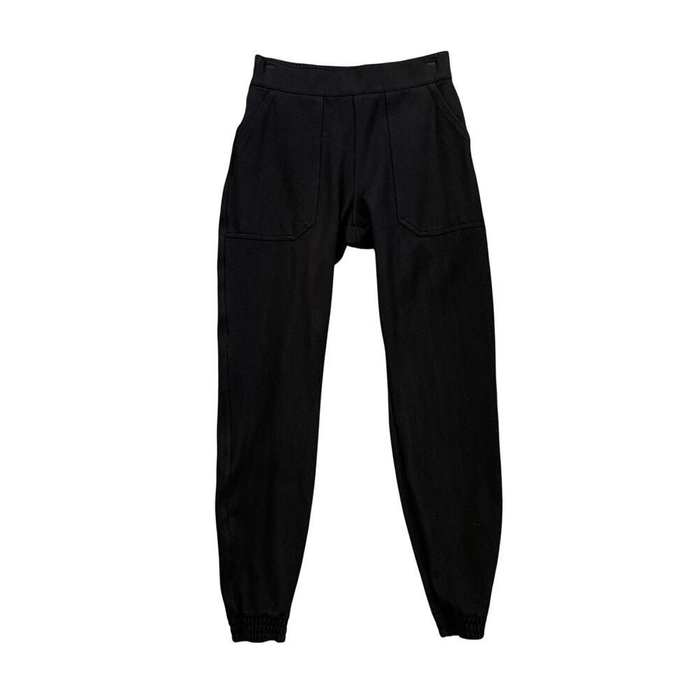 Spanx Pants Womens S Small Black The Perfect Jogger Pull On High Rise Ponte Knit